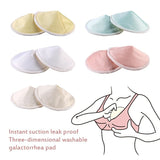 2pcs 3D Cone Shape Washable Reuseable Bamboo Nursing Breast Pads - Working & Milking Needs
