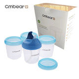 4pcs Cmbear Beast Milk Storage Snack Cups 6oz/180mL +1straw lid - InspiringWMN