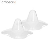 2pcs Cmbear Silicone Nipple Shield Protective Cover Triangle - Working & Milking Needs
