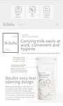 50pcs Dr.Dudu Transparent Breastmilk Storage Bag 220mL - InspiringWMN