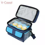 V-coool Transparent Clear Waterproof Zipper Hand Bag for Thermal Insulated Cooler Lunch Bag - Working & Milking Needs
