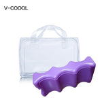 V-coool transparent clear waterproof zipper hand bag+1pc triple contour wave reusable ice brick pack - InspiringWMN